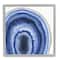 Stupell Industries Modern Abstract Blue Agate Boho Geode Pattern Framed Wall Art